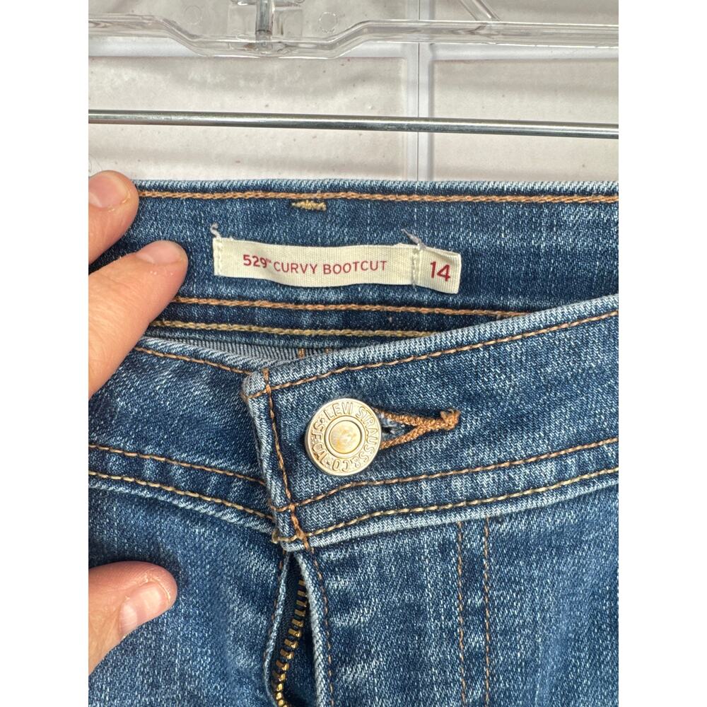 Levi's Blue Flare & Wide Leg Jeans - Picture 5 of 8